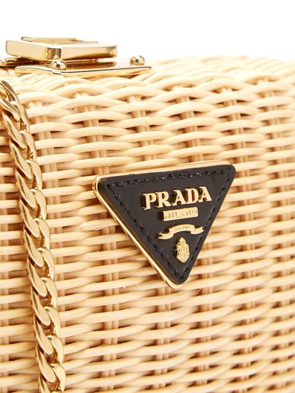 【PRADA】プラダ ラタンクラッチ&ショルダーバッグ 9041103